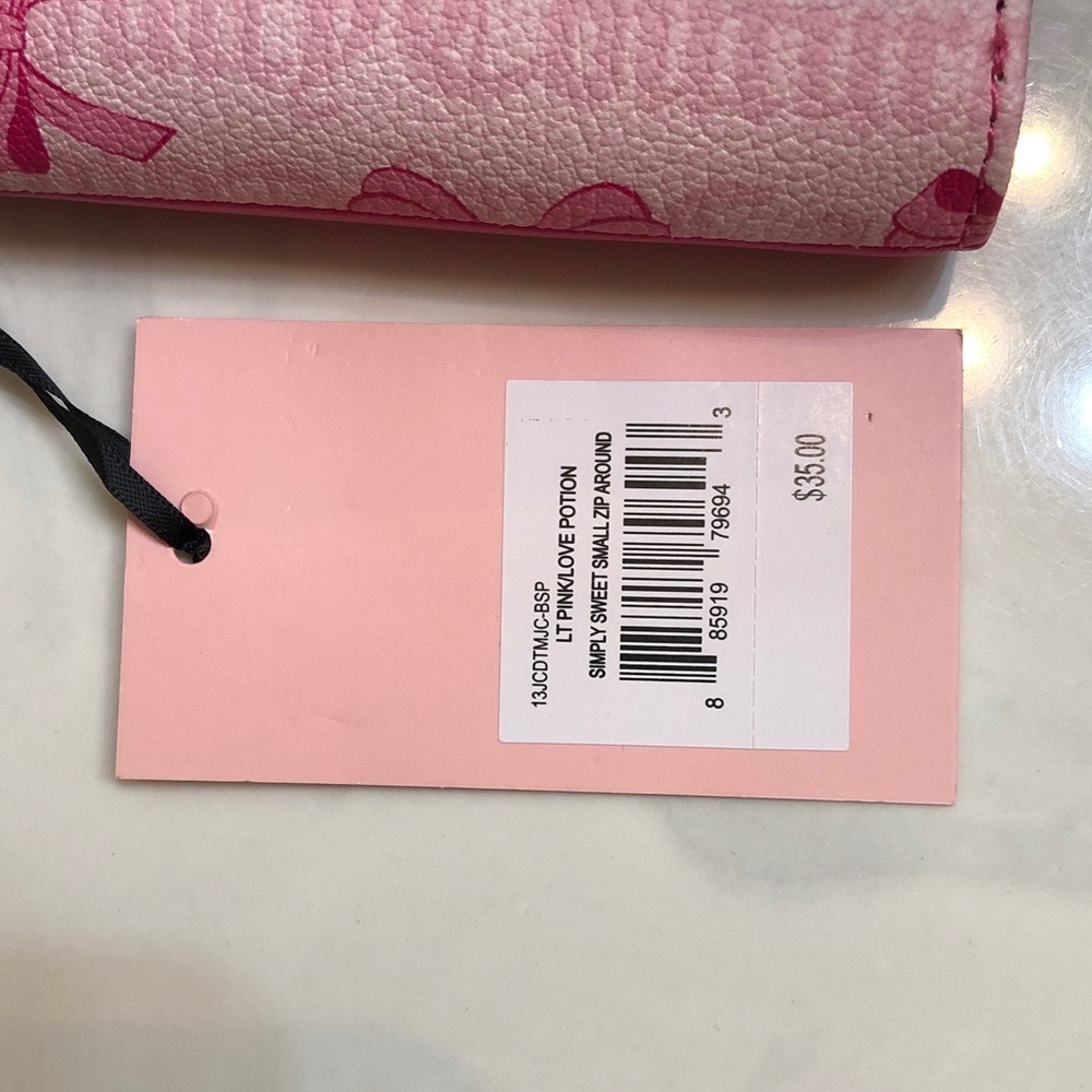 Juicy Couture Light Pink Love Potion Simply Sweet Small ZA Bifold Wallet NWT - Picture 4 of 16